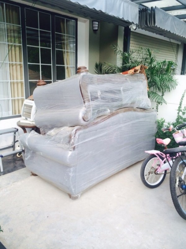 Công trình bọc ghế sofa da tại Nguyễn Kiệm, Gò Vấp